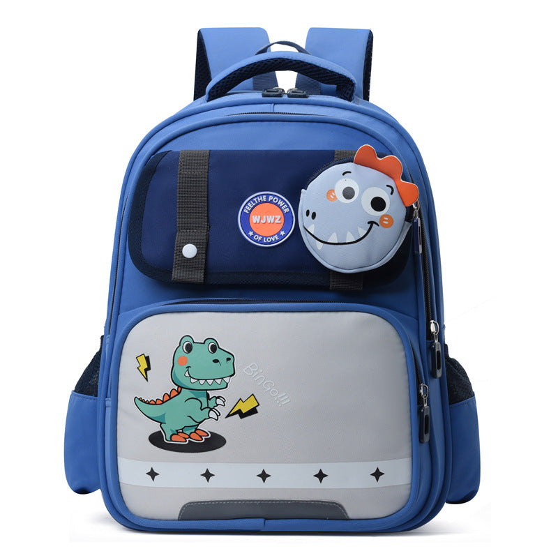 Dinosaur Schoolbag for Grade 1–2 – Spine Protection & Large Capacity Elementary School Student Schoolbag Larg | Ectron Online