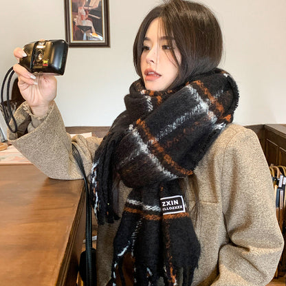 Plaid Printed Fashion Scarf Fashion Scarf Casual Plaid Printed Warm | Ectron Online