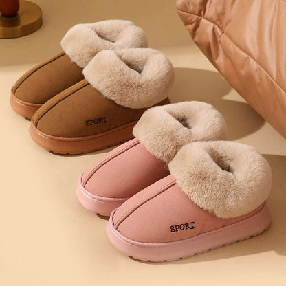 Plush Cotton Shoes for Women – Warm Winter Home & Outdoor Boots Plush Cotton Shoes For Women Winter Warm | Ectron Online