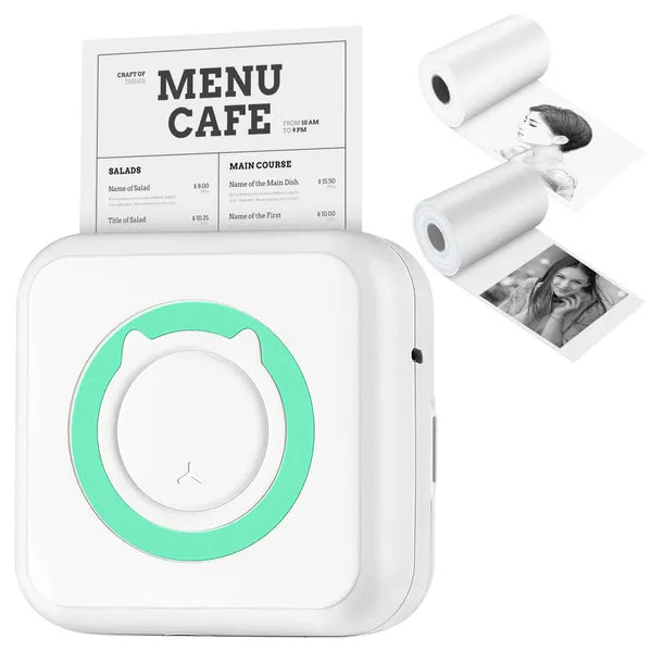 Pocket Wireless Thermal Printer | Portable Inkless Mini Sticker Maker