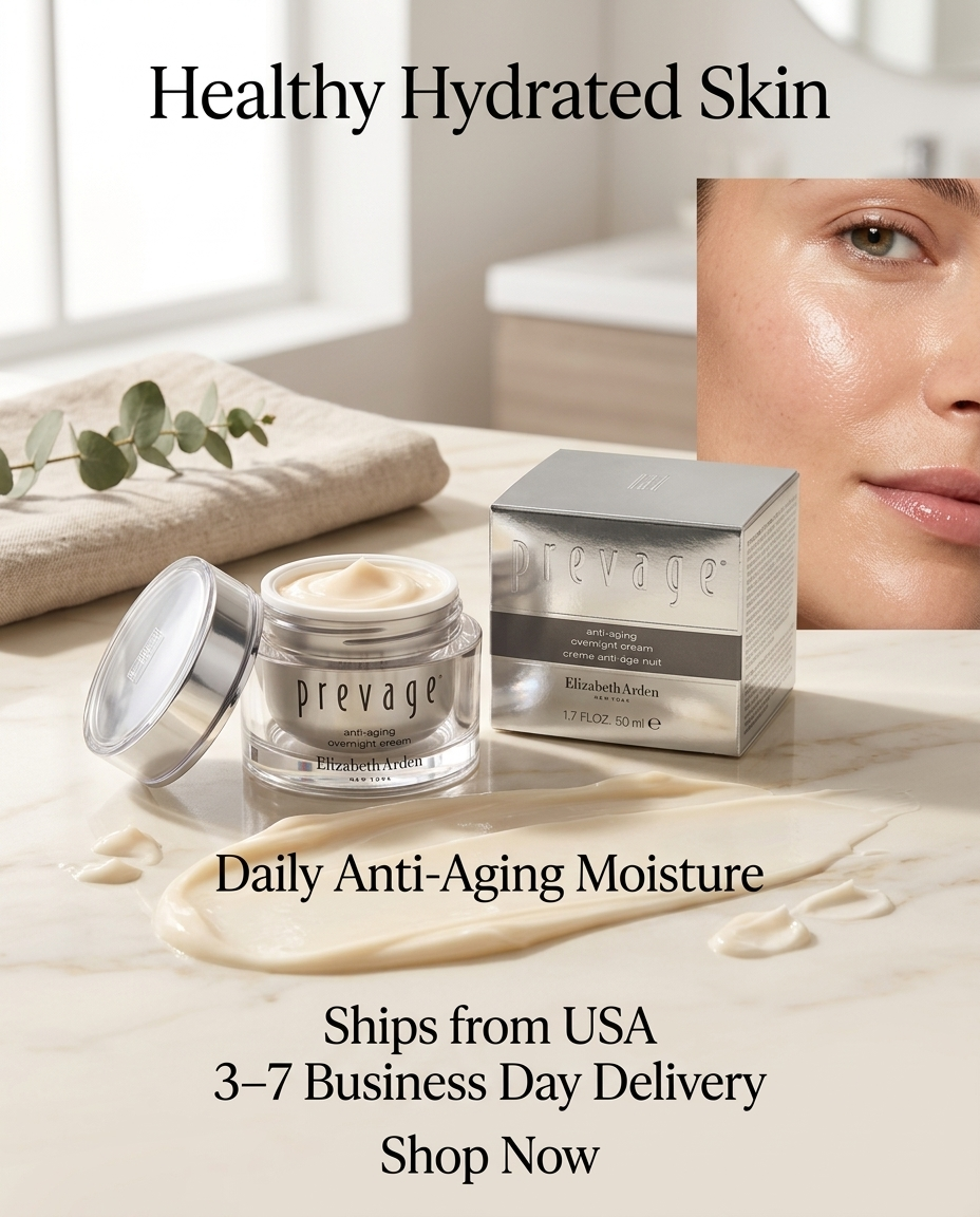Prevage daily anti-aging moisturizer jar with cream on lid and product box
