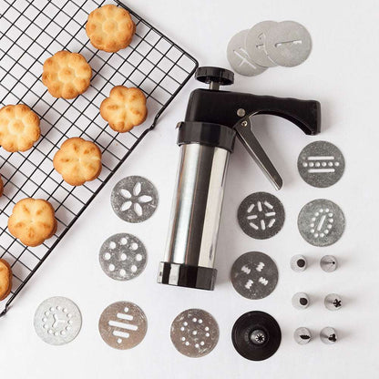 Professional Biscuit Press & Cookie Maker Machine - Easy DIY Baking Tool Biscuit Press Biscuit Machine | Ectron Online
