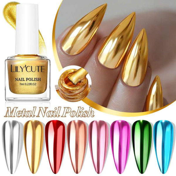 Quick-Dry Metallic Mirror Nail Polish