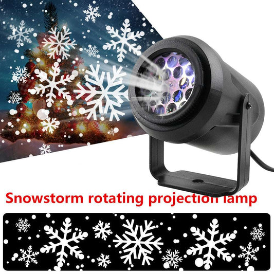 Rotating Snowflake Christmas Projector Lamp