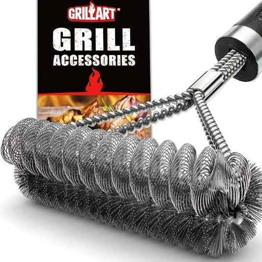 Safe 18-Inch Grill Cleaning Brush for Gas, Porcelain & Charcoal Grills