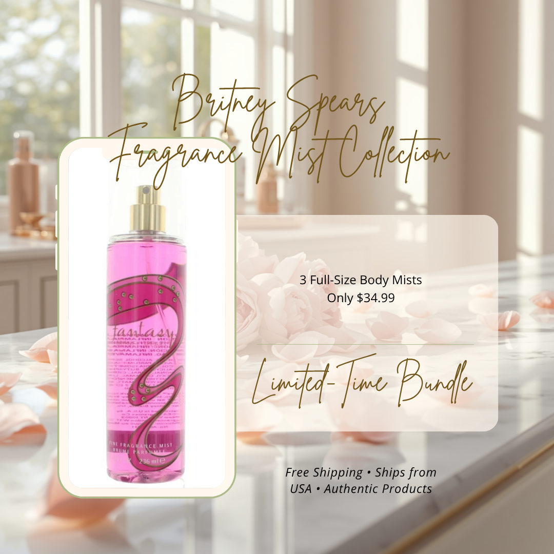 Britney Spears Fantasy fine fragrance mist bottle, pink glass spray, 8 oz
