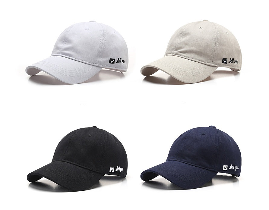 Soft Top Side Letter Embroidered Cap