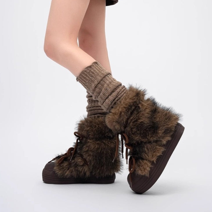 Thick Bottom Increased Fur Short Snow Boots Thick Bottom Increased Fur Short Snow Bo | Ectron Online