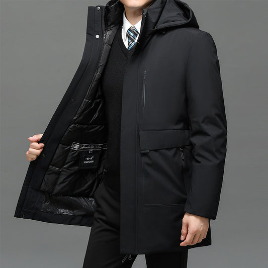 Thick Warm Cotton Coat with Detachable Inner Liner (3-in-1)