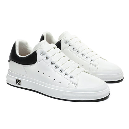 Trendy Men's White Leather Casual Shoes Sneakers | Ectron Online