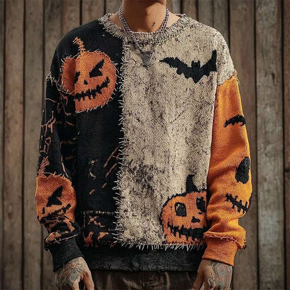 Halloween Men And Women Same Style Loose Sweater