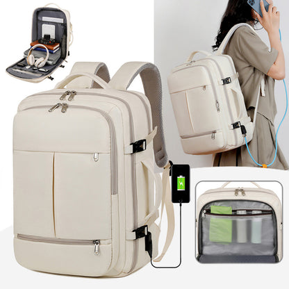 Unisex Large Business Backpack | Multiple Pocket Travel Computer Bag Large Capacity Backpack For Women Men Mu | Ectron Online