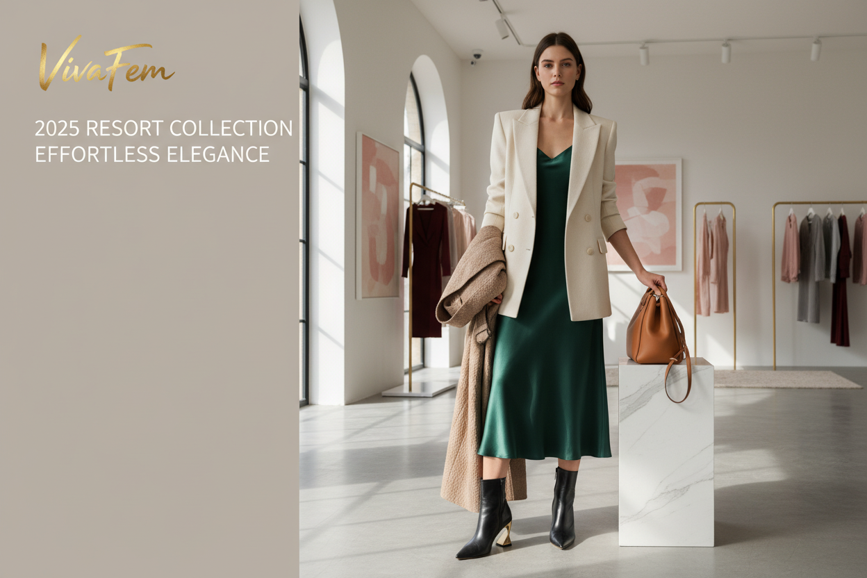 

Step into 2025 with confidence and unparalleled style with our latest collection of women's fashion, brought to you by VivaFem - exclusively at Ectron Online. Discover an inspiring array of stylish **women's outerwear**, chic **shoes**, elegant **dresses**, and so much more. This collection is curated to help you find your perfect outfit for any occasion, embracing the newest trends and timeless sophistication.