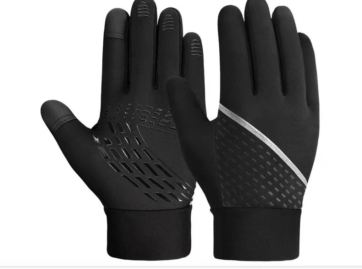 {{ brand }} Warm Cycling Gloves Black Children - Warm Bicycle Cycling Gloves Silicone Non