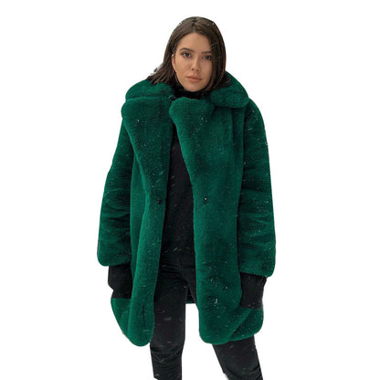 Women's Baggy Temperament Coat | Warm Casual Loose Fashion Overcoat Warm Temperament Leisure Baggy Coat | Ectron Online