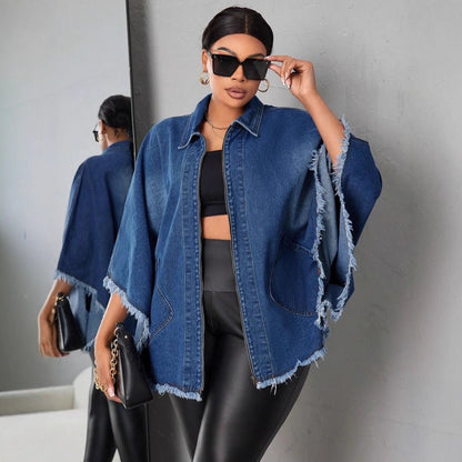 Women's Batwing-Sleeved Jacket | Fashion Loose Lapel Coat Fashion Loose Lapels Batwing-sleeved Jac | Ectron Online