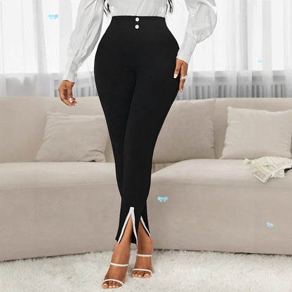 Women's Elegant Commuting Slim-Fit Pants | Chic Office Wear Trousers European And American Elegant Commuting | Ectron Online