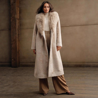 Women's Elegant Faux Fur Coat | Trendy Autumn Winter Casual Wrap Elegant Trendy Autumn And Winter Casual | Ectron Online