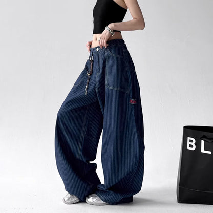Women's High-Waist Mop Pants | Slimming Drooping Straight Trousers Spring And Autumn High Waist Loose And S | Ectron Online