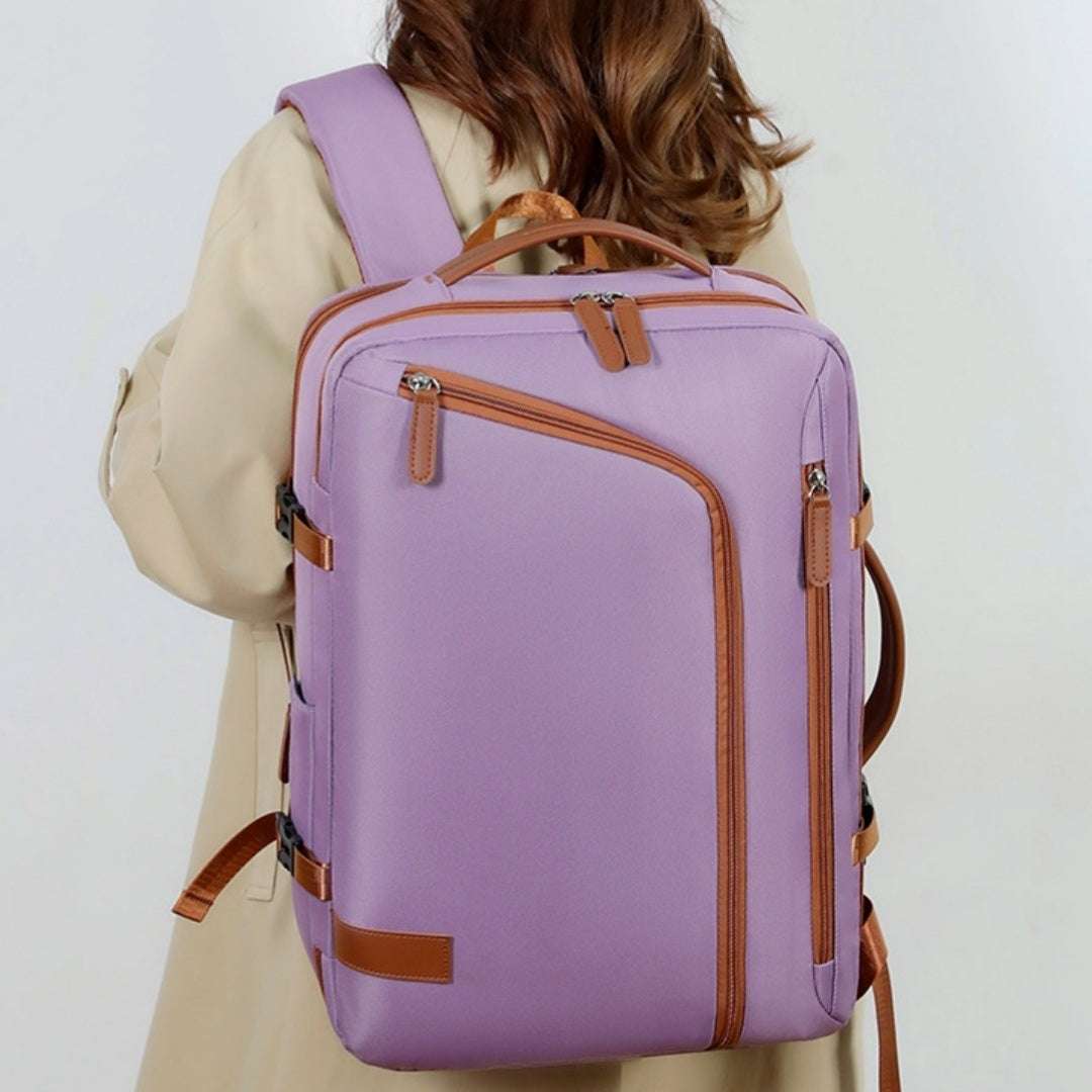 Female Vacuum Compression Large-capacity Backpack