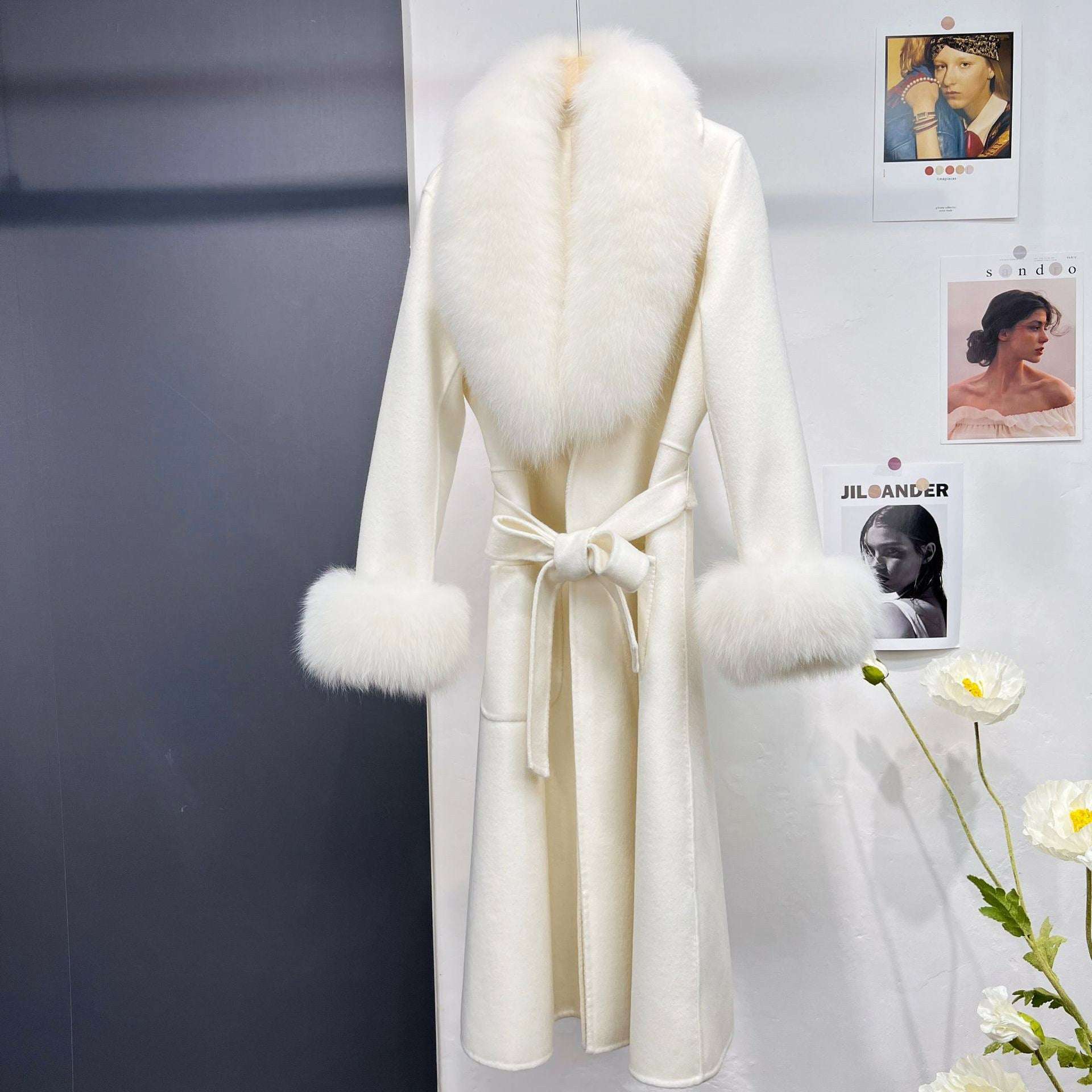 Autumn And Winter Fur Coat Wool Double-sided Coat Women's Long