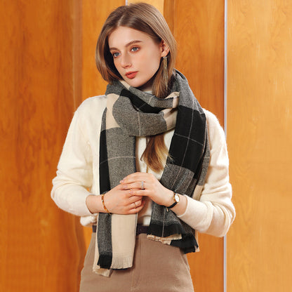 Women's Thick Cashmere Shawl Winter Artificial Cashmere Shawl Women's | Ectron Online