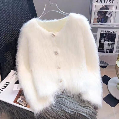 Women's Thickened Knitted Cardigan | Warm Autumn & Winter Coat Knitted Cardigan Sweater Coat For Women | Ectron Online
