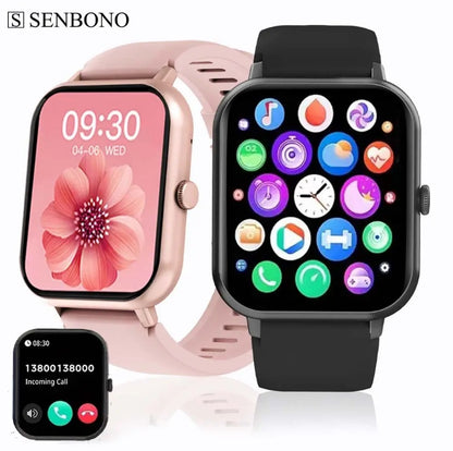 ZL54CJ Square Smartwatch - Bluetooth Call & Heart Rate Fitness Tracker ZL54CJ Square Smartwatch Women BT Call H | Ectron Online