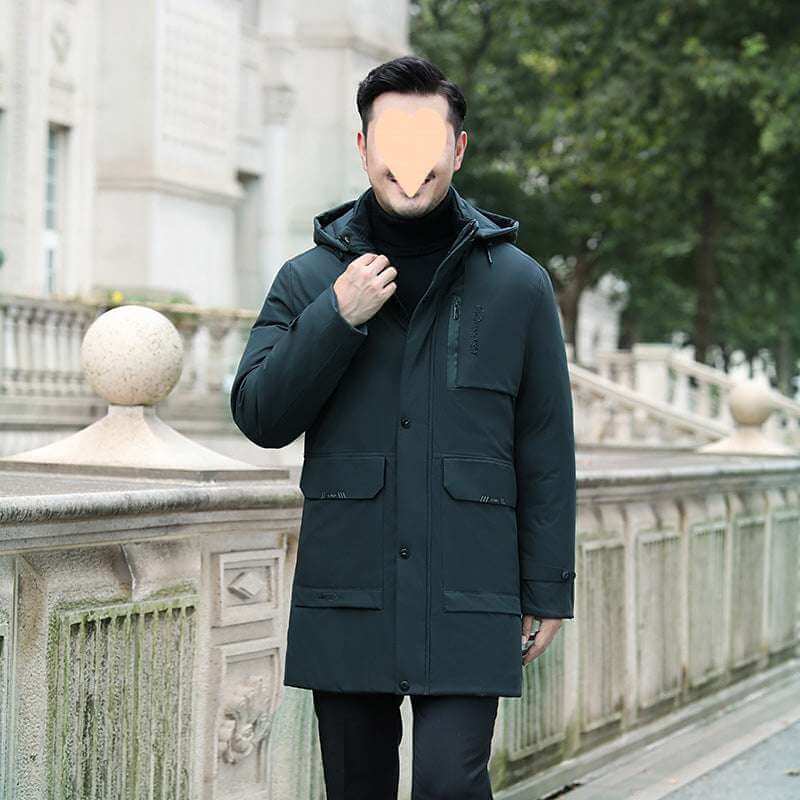 Men's Thick Mid-Length Down Cotton-Padded Winter Jacket Men's Thick Mid-length Down Cotton-padde | Ectron Online