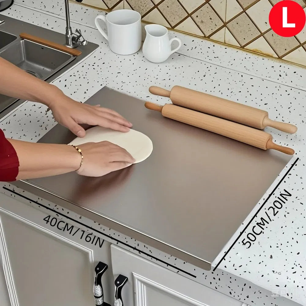 Stainless Steel Cutting Board - Large 304 Chopping Board with Lid