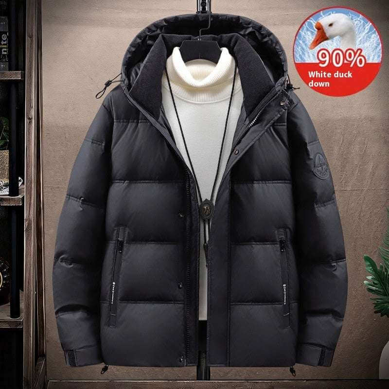 Men's Hooded Thickened Warm Down Jacket Hooded Thickened Warm Down Jacket Male | Ectron Online