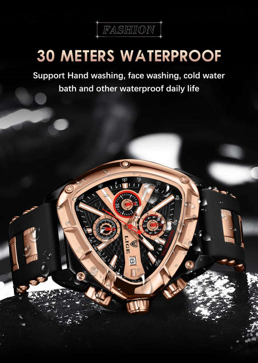 Men's Polygon Waterproof Watch Polygon Men's Multi-waterproof Luminous | Ectron Online
