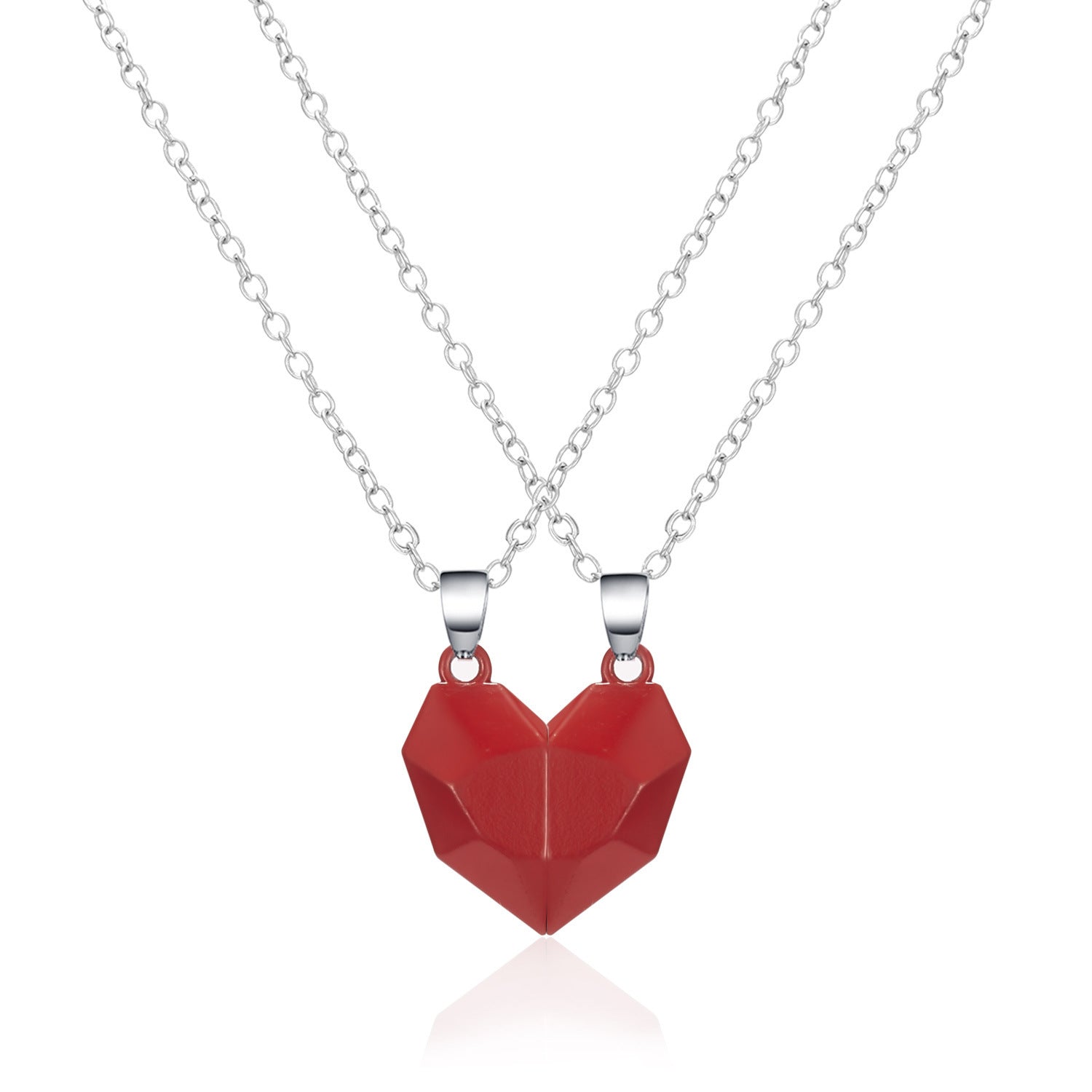 Eternal Bond | Heart-Shaped Couple Jewelry Necklace | Ectron Online