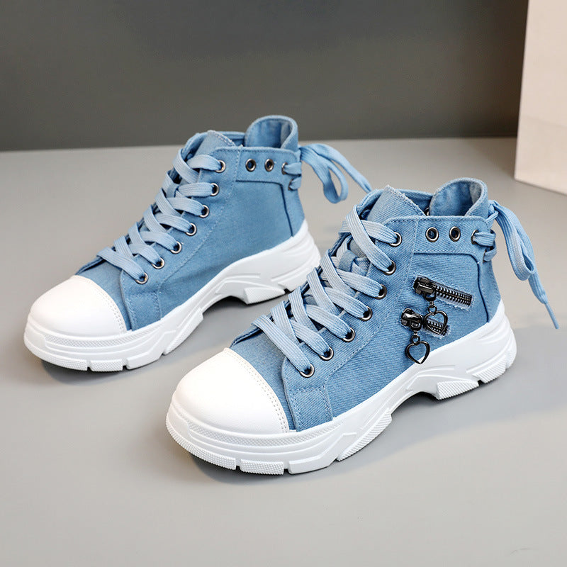 New Canvas Breathable Platform Heighten Casual Shoes New Canvas Breathable Platform Heighten | Ectron Online
