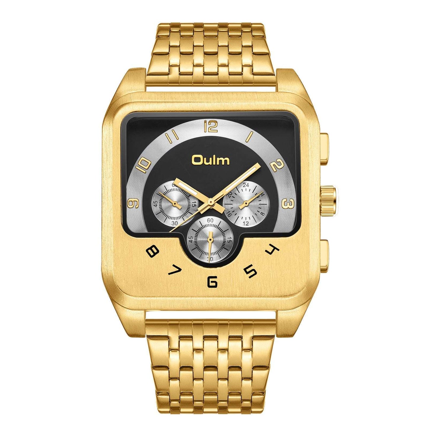 Gold Men's Watch Square Quartz Gold Men's Watch Square Quartz | Ectron Online