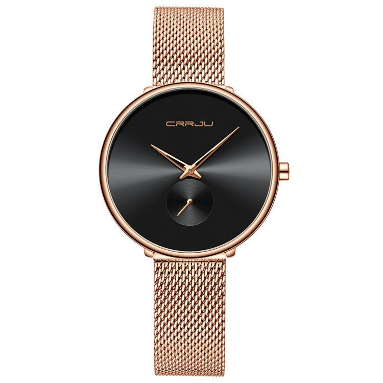 Women's Simple Stainless Steel Mesh Watch Women's Stainless Steel Strap Mesh Strap | Ectron Online