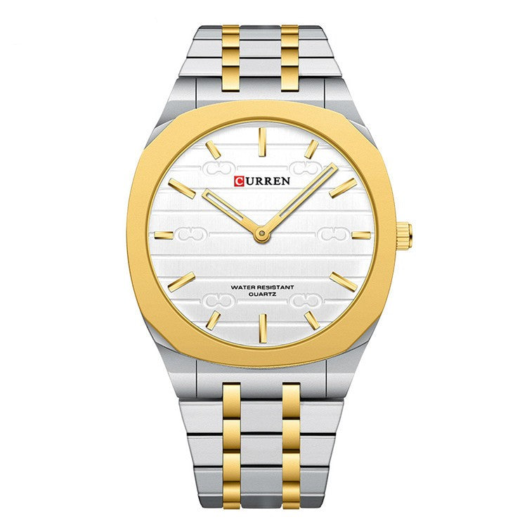 Men's Ultra-Thin Steel Watch Steel Watch Simple Calendar Large Dial U | Ectron Online