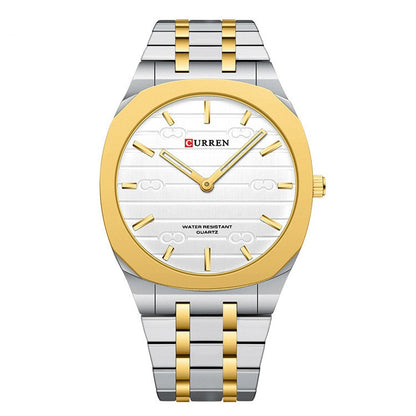Men's Ultra-Thin Steel Watch Steel Watch Simple Calendar Large Dial U | Ectron Online