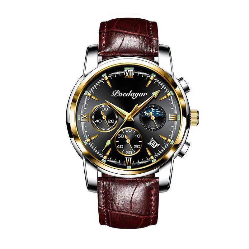 Men's Multi-Function Quartz Watch Multifunctional Men's Watch Luminous Wat | Ectron Online