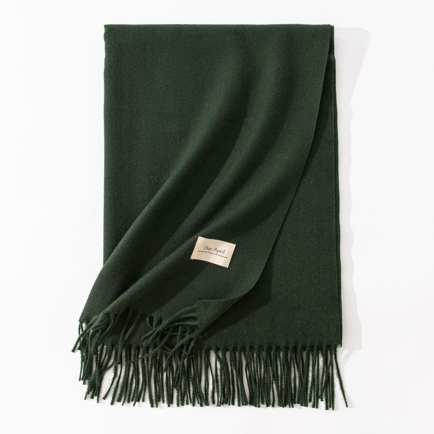 Pure Color Artificial Cashmere Scarf Women's Winter High-grade Shawl