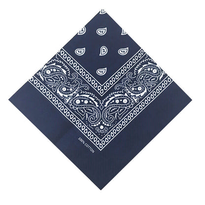 55cm Cotton Cashew Flower Square Scarf Printed Bandanna