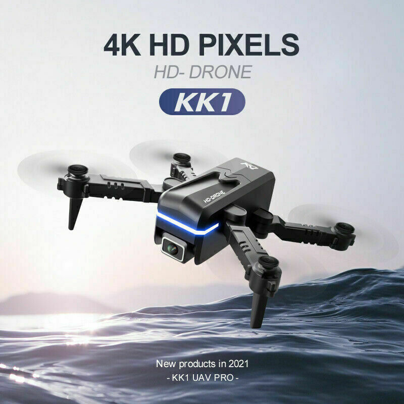 Quad Air Drone KK1: 4K HD Dual Camera FPV Quadcopter + 2 Batteries Quad Air Drone RC Drone 4K HD Dual Camer | Ectron Online