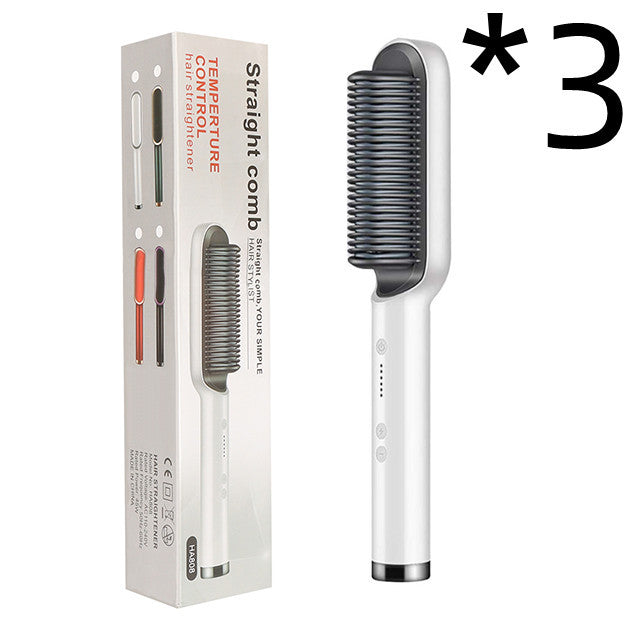 2-in-1 Hair Straightener Hot Comb with Negative Ion Curling Tong New 2 In 1 Hair Straightener Hot Comb Ne | Ectron Online