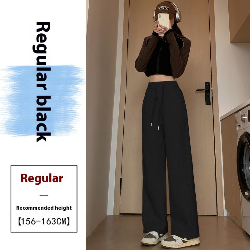 High Waist Long Thin Straight Loose Leisure Sports Sweatpants High Waist Long Thin Straight Loose Leis | Ectron Online