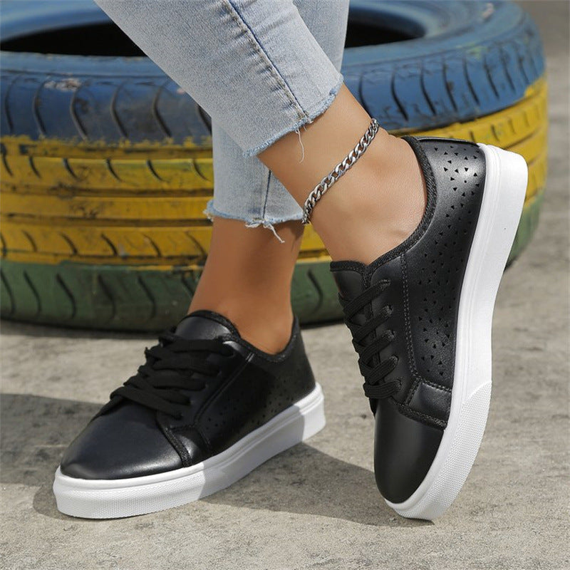 Hollow-Out Flat Shoes with Straps – Stylish & Breathable Design Hollow-out Flat Shoes Straps | Ectron Online