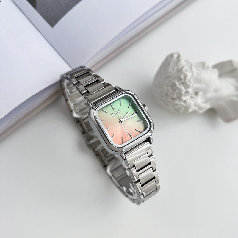 Fashion Square Watch | Simple Steel Belt Simple Square Fashion Exquisite Steel Be | Ectron Online