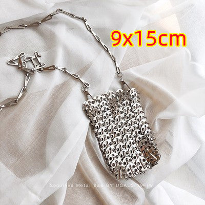 Chain Glitter Sequin Bling Shoulder Bag - Sparkling & Stylish Chain Glitter Sequin Bling Shoulder Bag | Ectron Online