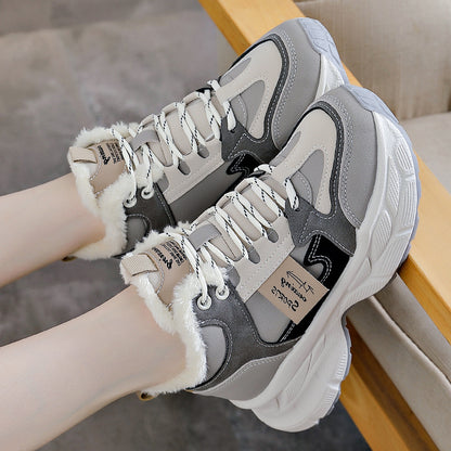 Winter Thermal Fleece-lined Sneakers Women