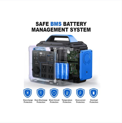 296Wh Portable Solar Generator | 80000mAh Lithium Battery Power Station 296Wh 80000mAh Lithium Battery Generator | Ectron Online