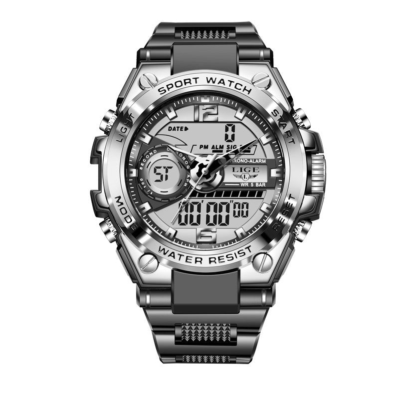 Men's Dual Display Sports Watch Dual Display Advanced Quartz Fashion Ele | Ectron Online
